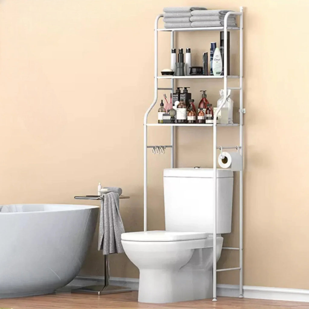 Estantería de Baño sobre Inodoro.
